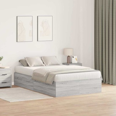 Estructura de cama Gris sonoma 200 x 120 x 31.5 cm