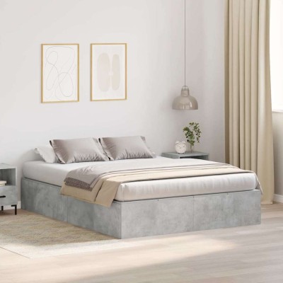 Estructura de cama Gris hormigón 200 x 150 x 31.5 cm