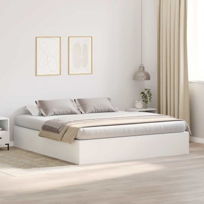 Estructura de cama con almacenaje Blanco 180 x 200 cm