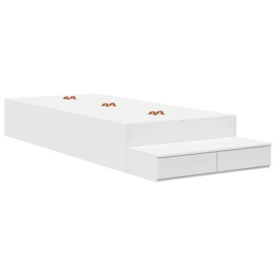 Cama con almacenamiento con cajón Blanco 236.5 x 80 x 31.5 cm