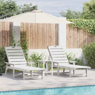 Muebles de lounge para jardín 3 pcs Blanco 38 x 38 x 46cm