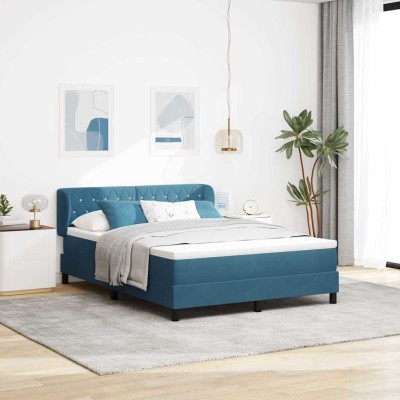 Cama con Somier y Colchón Gris Oscuro 80x200 cm Terciopelo
