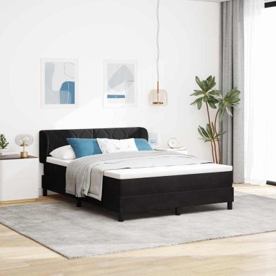 Cama con Somier y Colchón Gris Oscuro 80x200 cm Terciopelo