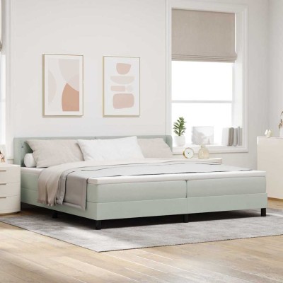 Cama con Somier y Colchón Negra 100x200 cm Terciopelo