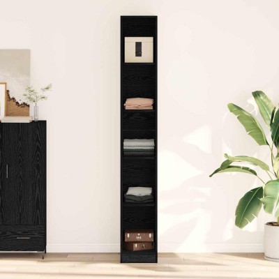 Armario Roble negro 30 x 50 x 200 cm Madera contrachapada