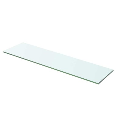 Panel de estante vidrio claro 60x12 cm