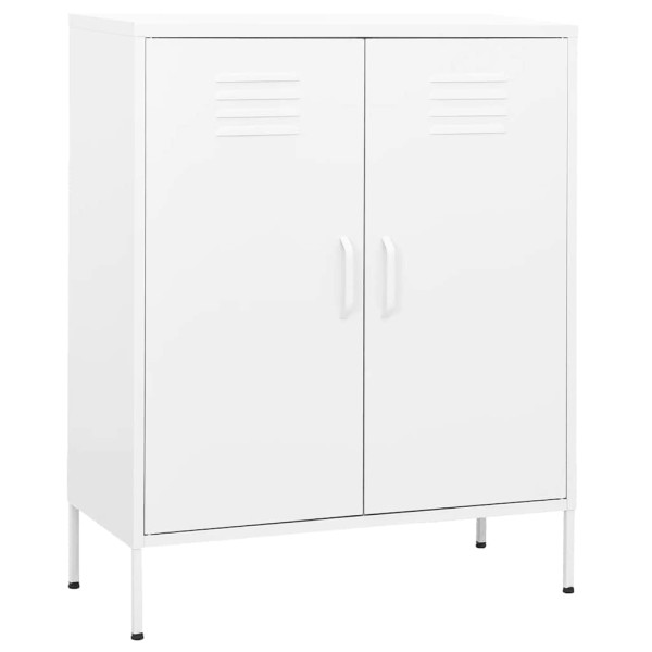 Armario almacenamiento acero blanco 80x35x101,5 cm