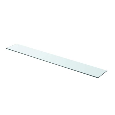 Panel de estante vidrio claro 90x12 cm