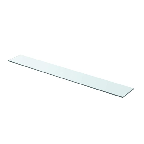 Panel de estante vidrio claro 90x12 cm