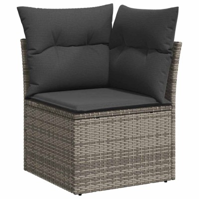 Conjunto de sofá de jardín 9 pcs Gris 110 x 55 x 71 cm