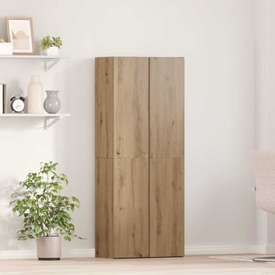 Gabinete de oficina 2 pcs Roble artisan 60 x 32 x 153