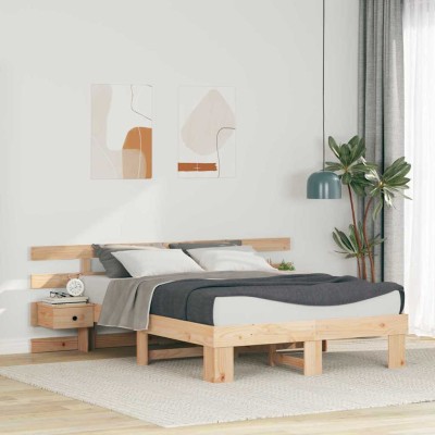 Estructura de cama con cajón Marrón