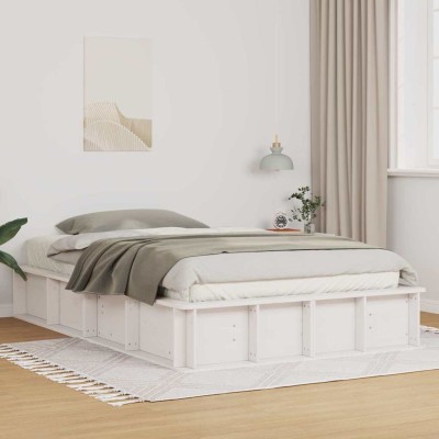 Estructura de cama Blanco 120 x 190 cm Madera