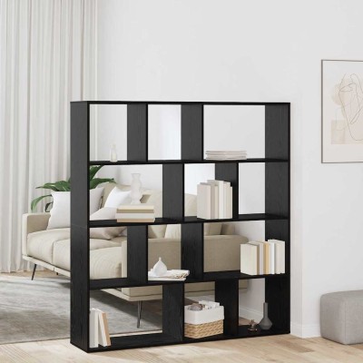 Estantería para libros Roble negro 132 x 29 x 141.5 cm
