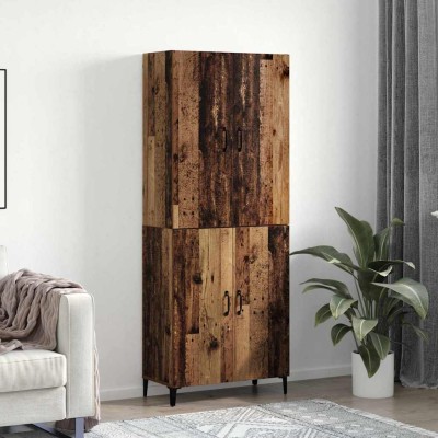 Alacena 2 pcs Madera vieja 69.5 x 34 x 180 cm
