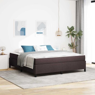 Cama tipo Box Spring Marrón 180 x 200 cm