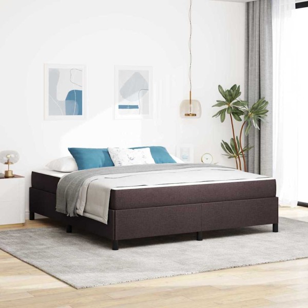 Cama tipo Box Spring Marrón 180 x 200 cm