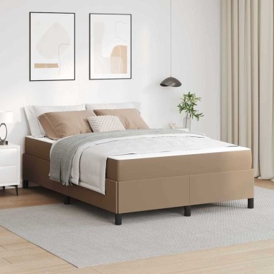 Estructura de cama con colchón Capuchino 140 x 190 cm
