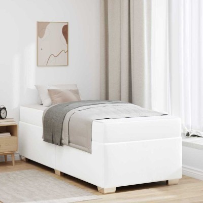 Estructura de cama Blanco 80 x 200 cm Cuero sintético