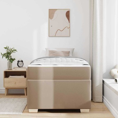 Estructura de cama Capuchino 90 x 200 cm Cuero sintético