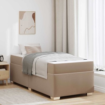 Estructura de cama Capuchino 100 x 200 cm Cuero sintético