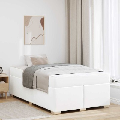 Estructura de cama Blanco 120 x 200 cm Cuero sintético