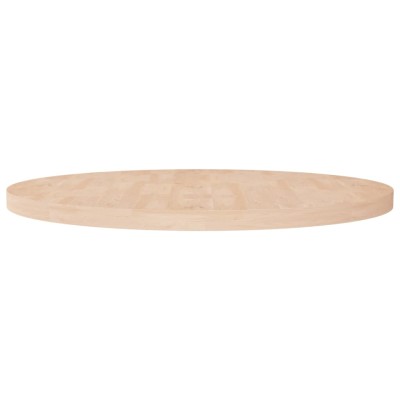 Superficie de mesa redonda madera de roble sin tratar Ø90x4 cm