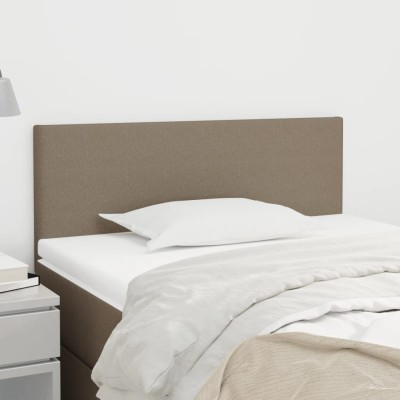 Cabecero de tela gris taupe 90x5x78/88 cm
