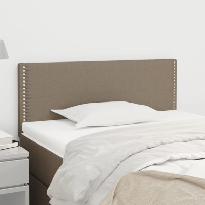 Cabecero de tela gris taupe 90x5x78/88 cm