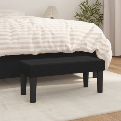 Banco de tela negro 70x30x30 cm