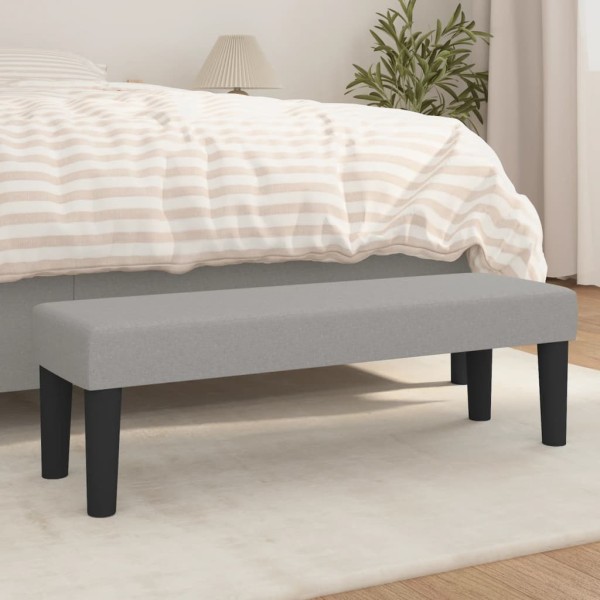 Banco de tela gris claro 100x30x30 cm