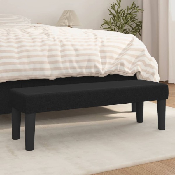 Banco de tela negro 100x30x30 cm