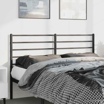Cabecero de metal negro 135 cm