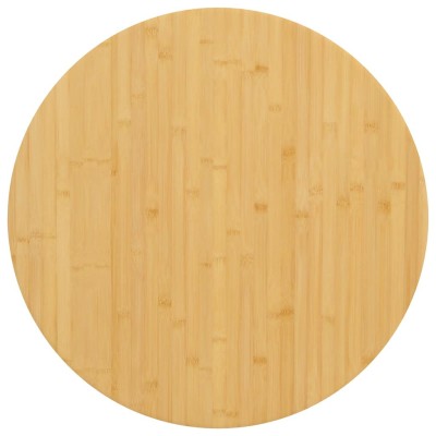 Tablero de mesa de bambú Ø70x2,5 cm