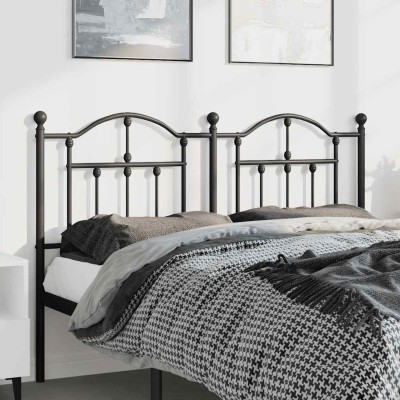 Cabecero de metal negro 135 cm