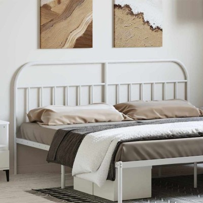Cabecero de metal blanco 193 cm