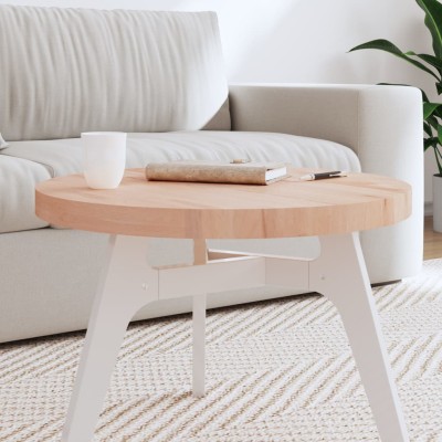 Tablero redondo de madera maciza de haya Ø60x4 cm