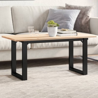 Patas de mesa de centro estructura O acero 90x30x43 cm