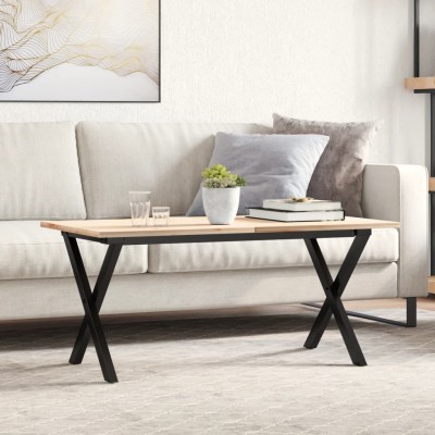 Patas de mesa de centro estructura X acero 80x40x43 cm