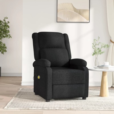 Sillón de masaje eléctrico tela negro