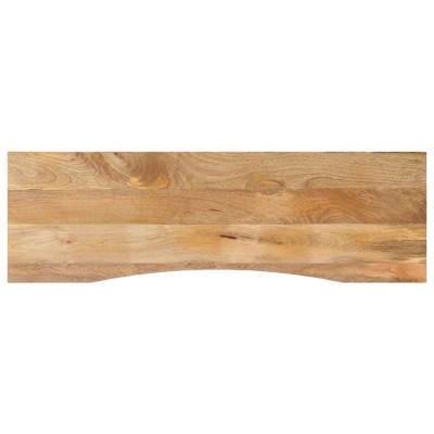 Tablero escritorio con curva madera mango rugosa 160x50x2,5 cm