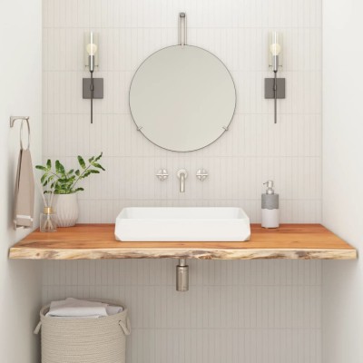 Encimera de baño rectangular madera maciza acacia 100x60x3,8 cm
