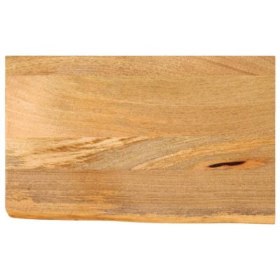 Tablero de mesa borde natural madera maciza mango 50x40x2,5 cm