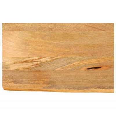 Tablero de mesa borde natural madera maciza mango 50x20x3,8 cm