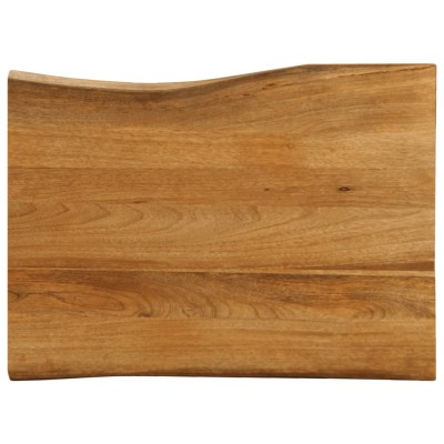 Tablero de mesa borde natural madera maciza mango 80x60x3,8 cm