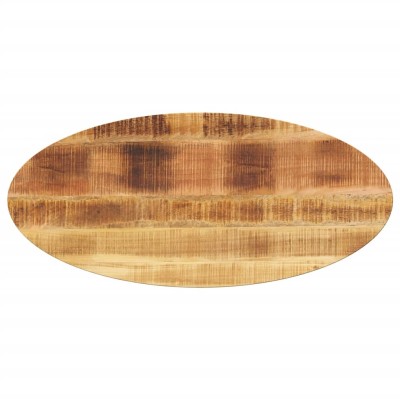 Tablero de mesa ovalado madera maciza de mango 100x40x2,5 cm