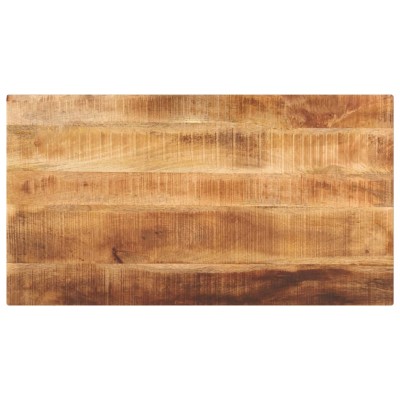 Tablero de mesa rectangular madera mango rugosa 100x50x3,8 cm