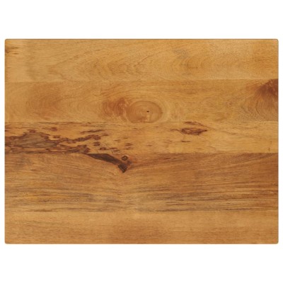 Tablero de mesa rectangular madera maciza mango 80x60x3,8 cm