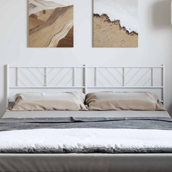 Cabecero de metal blanco 180 cm