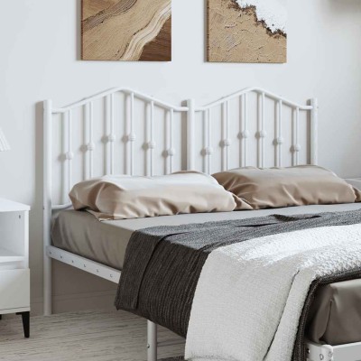 Cabecero de metal blanco 150 cm